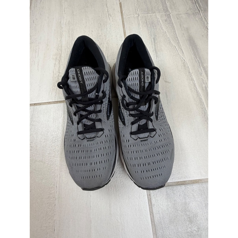 Brooks Ghost 13 Mens Running Shoes Grey Black 1103481D040 Size 11 Medium D